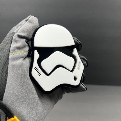 Red black helmet badge for truck and SUV