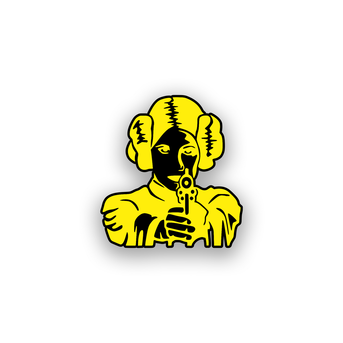 Laser engraved Princess Leia inspired badge for custom vehicle exterior styling