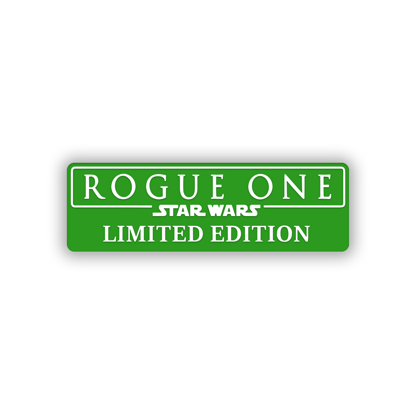 Custom engraved Rogue Limited Edition automotive exterior badge