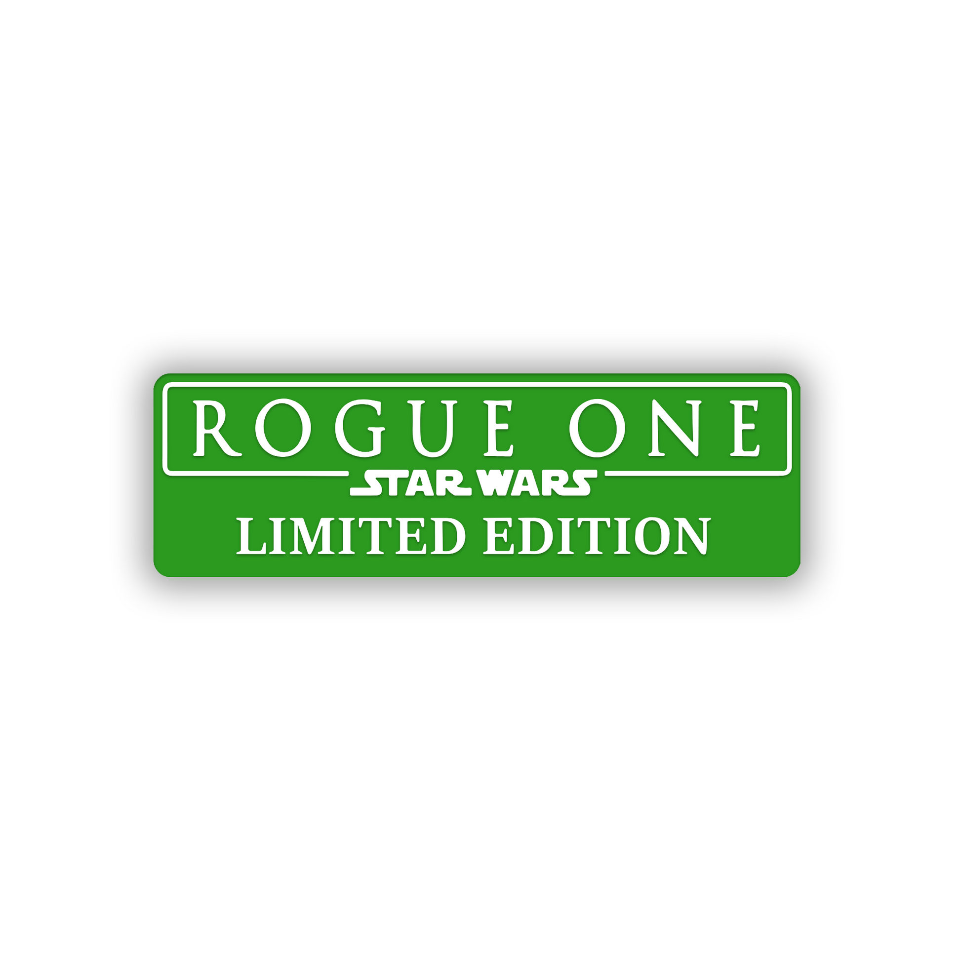 Custom engraved Rogue Limited Edition automotive exterior badge
