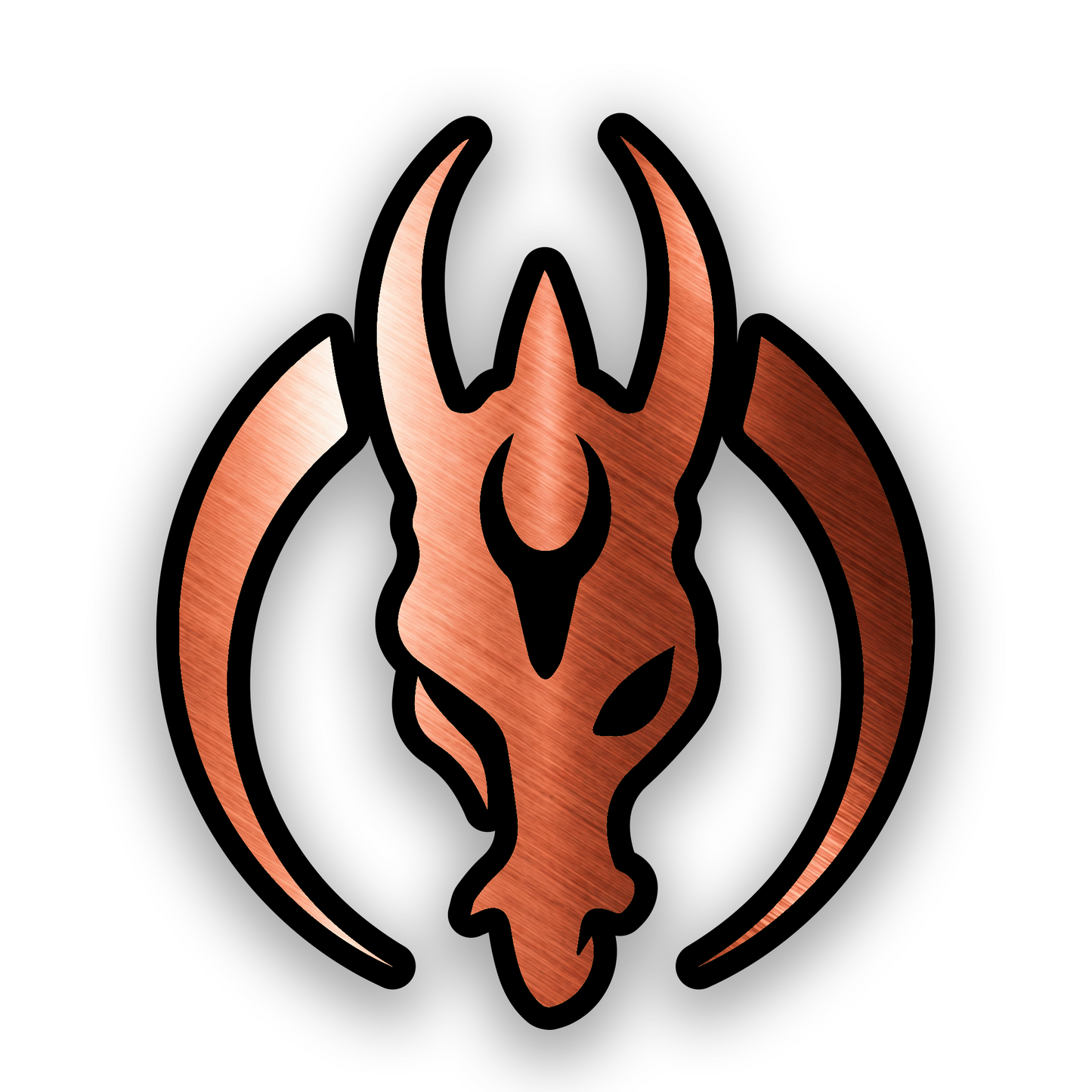 Engraved Mandalorian Mercs vehicle badge for personalized car or truck styling