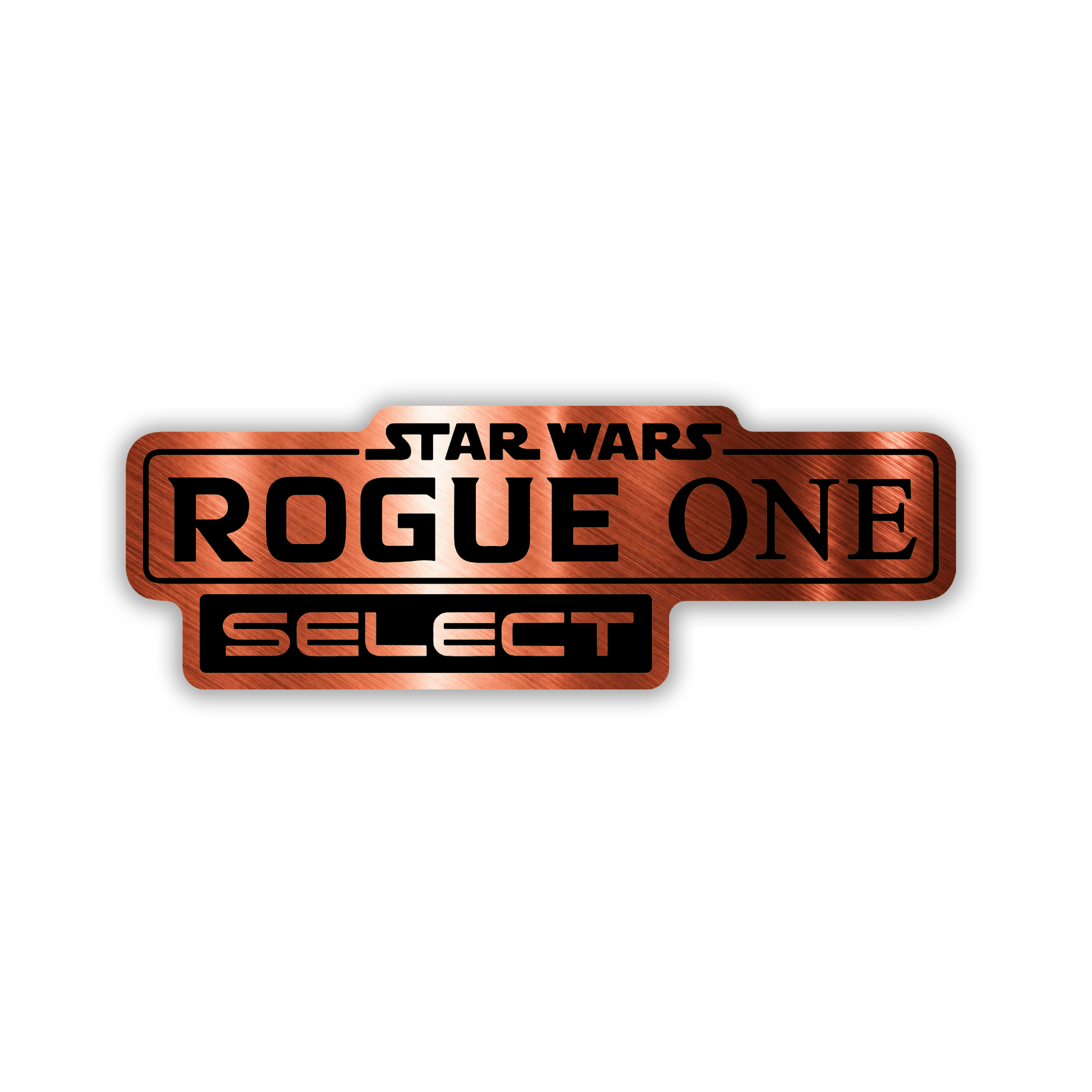 Decorative Rogue One Select vehicle emblem for flat exterior surfaces