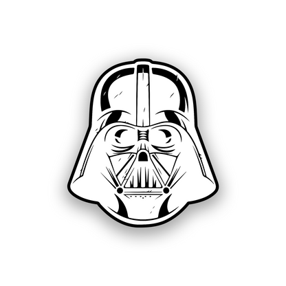 Engraved Vader inspired vehicle badge for personalized car or truck styling