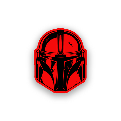 Laser engraved Mandalorian inspired badge for custom vehicle exterior styling