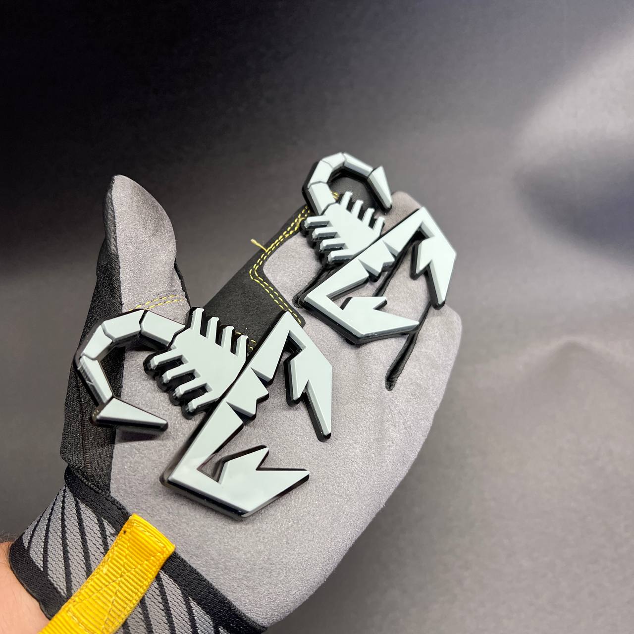 3D scorpion car badge with sharp aggressive design and automotive adhesive backing