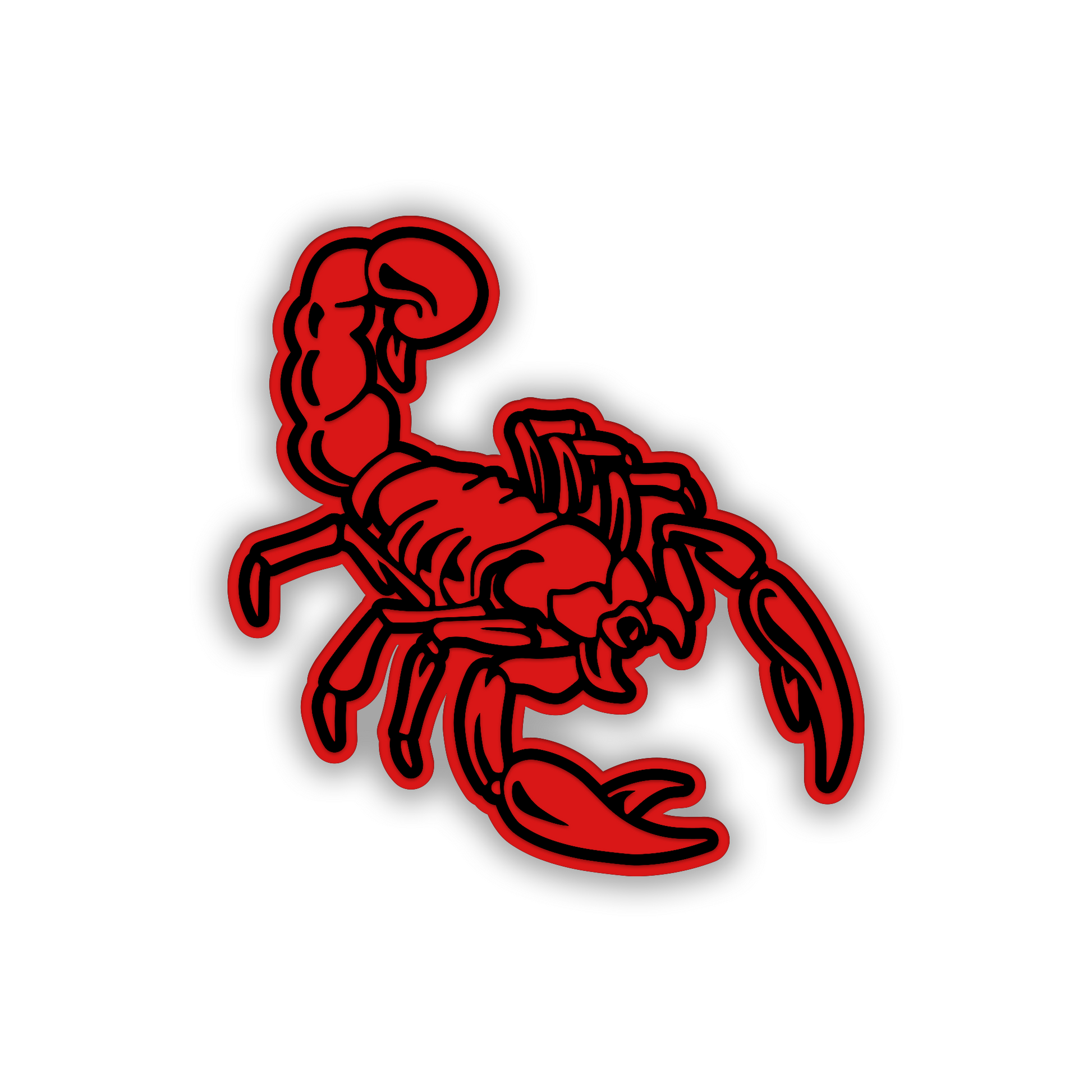 Decorative scorpion car badge for custom automotive exterior styling