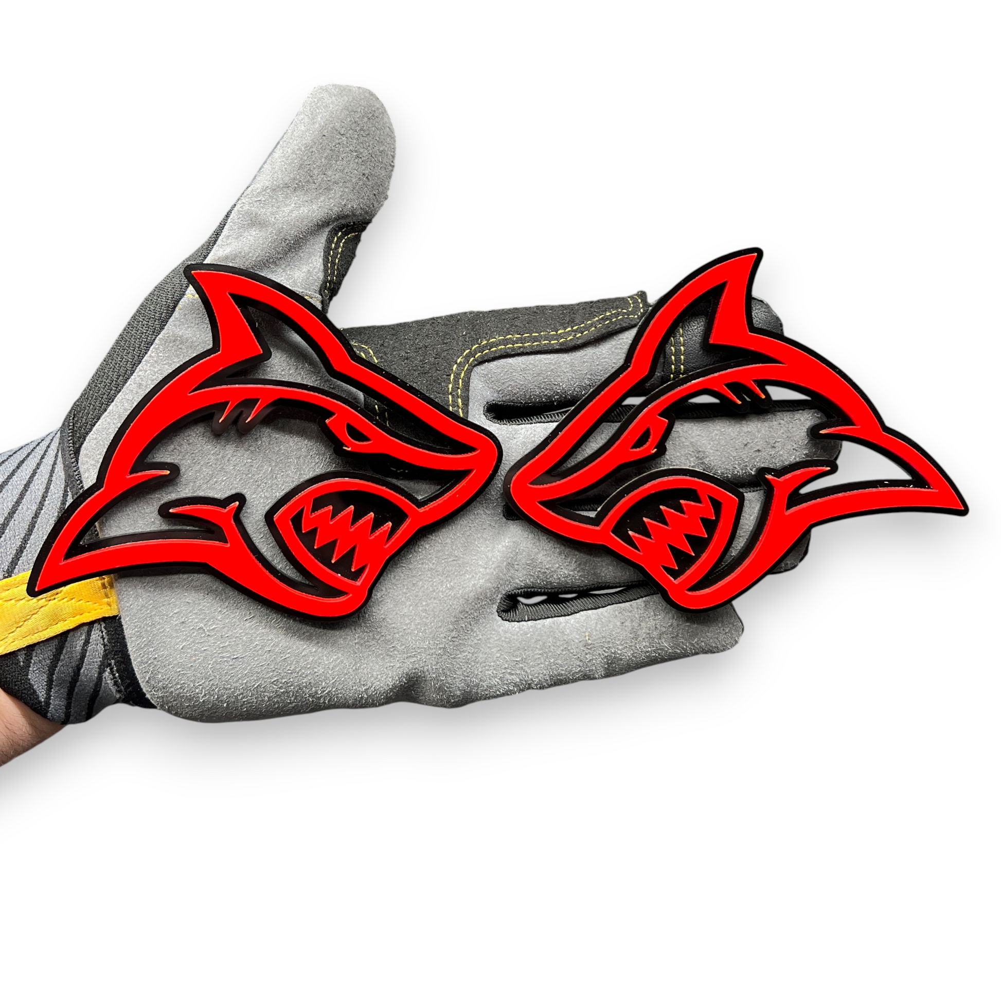 Aggressive Shark fender badge pair for trucks cars SUVs Ford F150 and custom builds