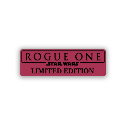 Custom Rogue Limited Edition car badge with metallic silver finish
