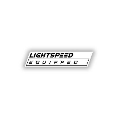 Futuristic Lightspeed Equipped fender emblem for vehicle exterior