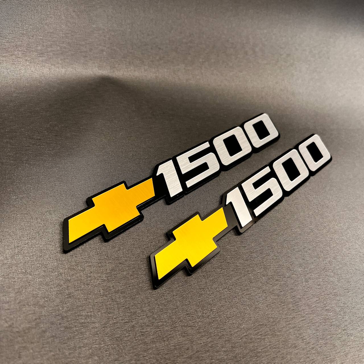 Silverado 1500 replacement door nameplate emblems with Chevrolet logo badge