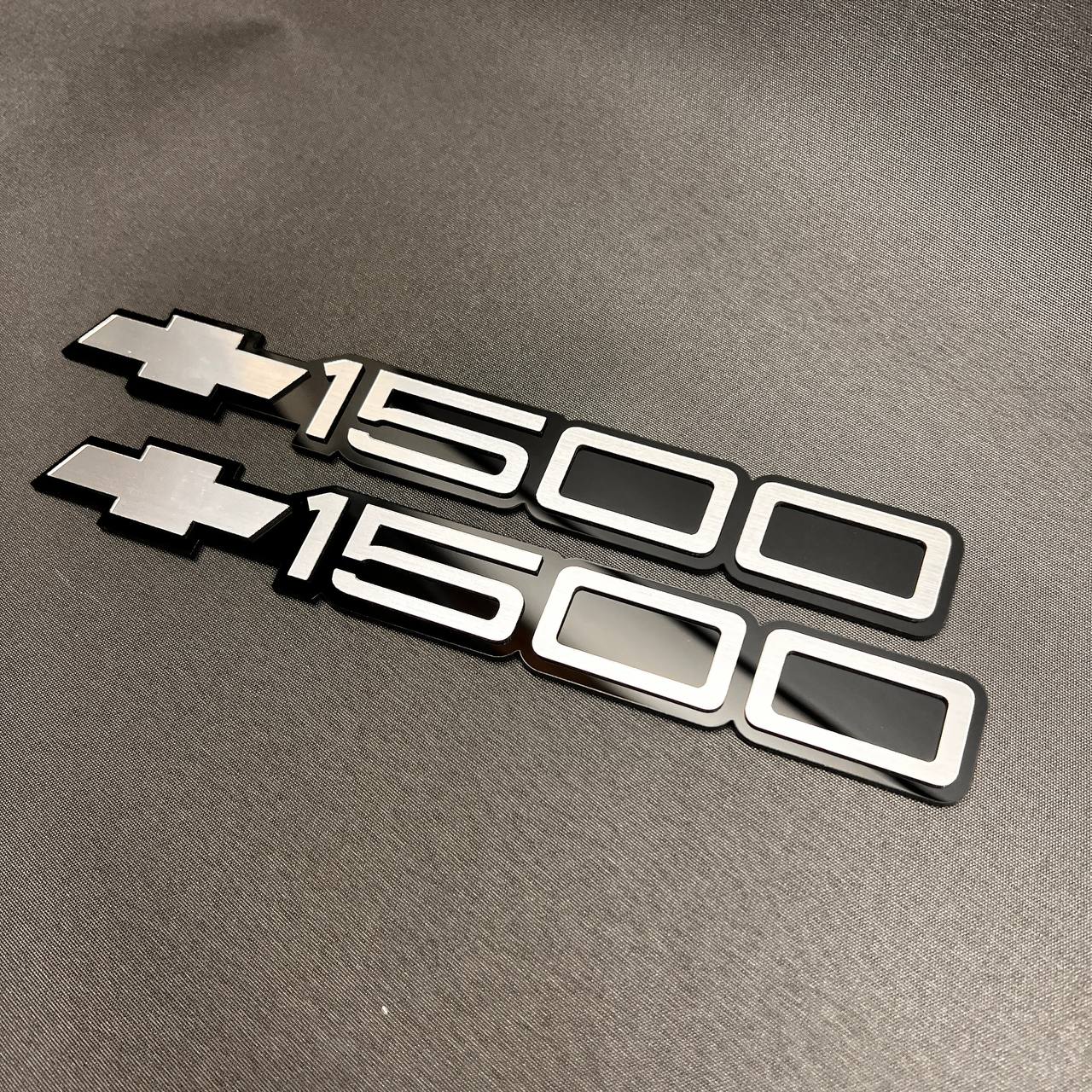 1993-1998 Chevy 1500 Emblem Silver Bowtie for Silverado Car Badge Fender 2PC