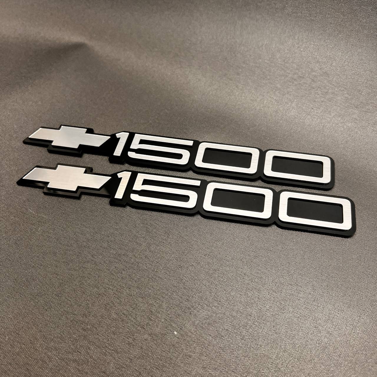 1993-1998 Chevy 1500 Emblem Silver Bowtie for Silverado Car Badge Fender 2PC