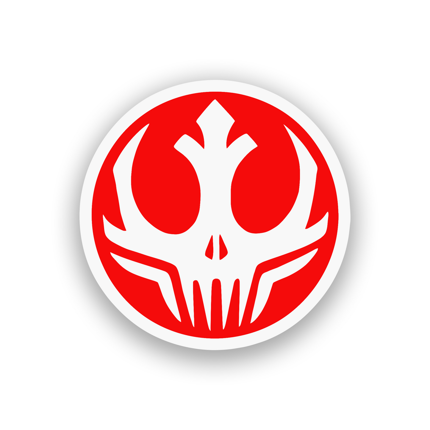 Futuristic skull car emblem badge with dark themed engraved logo artwork