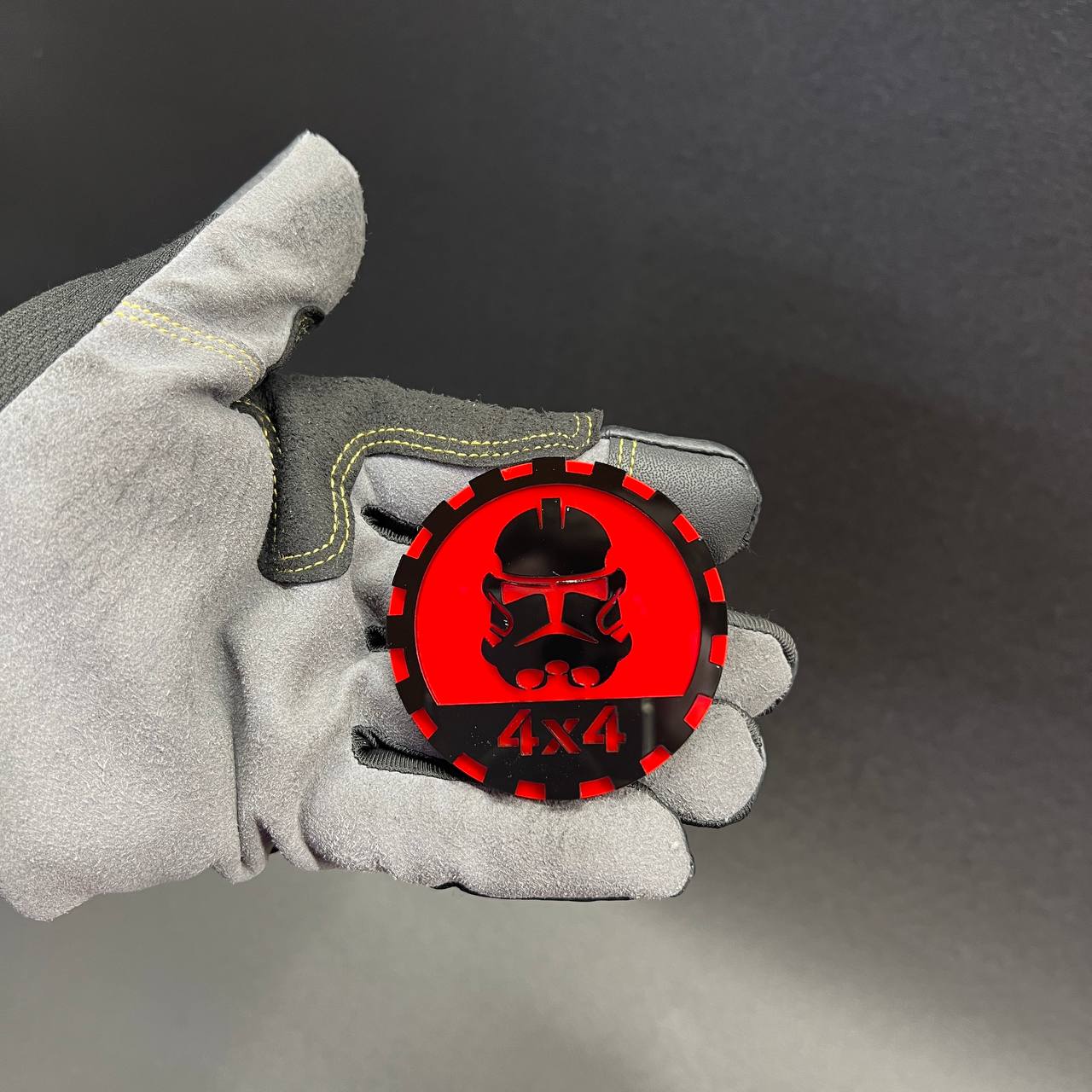 stormtrooper style emblem dodge ram 1500 muscle truck badge