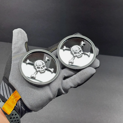 skull badge chevy truck aggressive muscle styling emblem