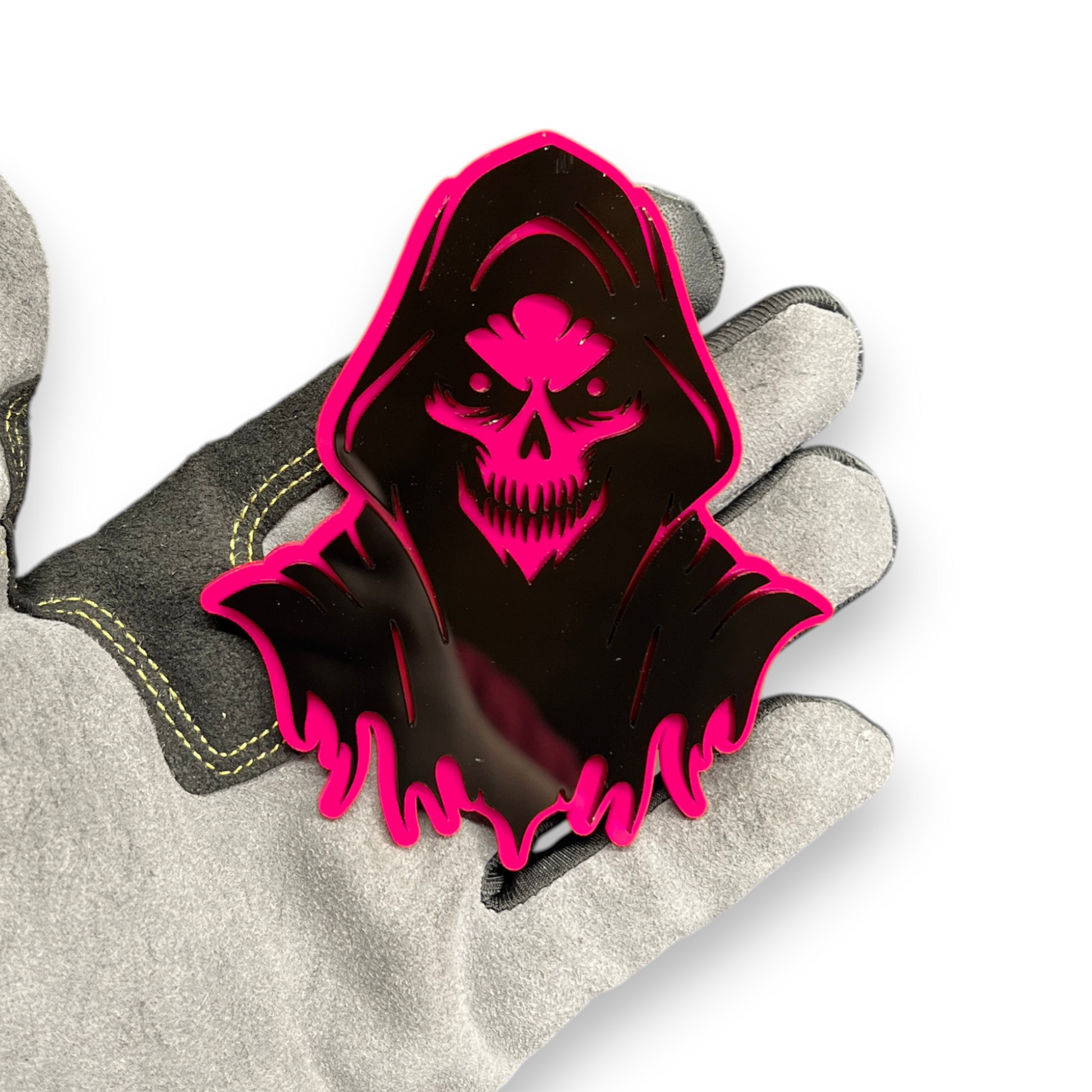 Grim Reaper fender badge for trucks cars SUVs and custom automotive builds