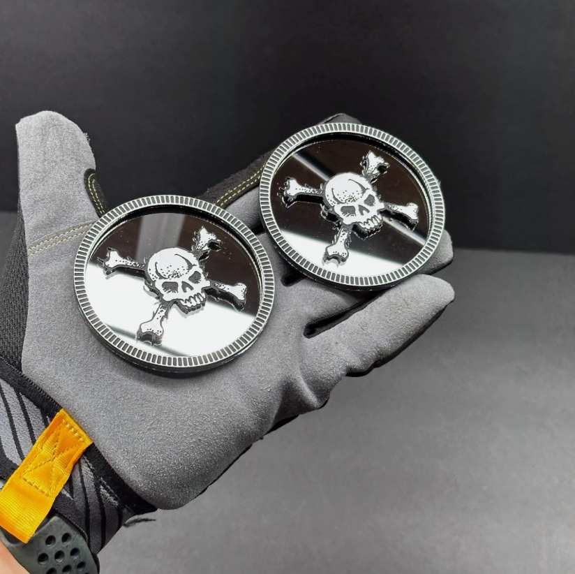 skull crossbones car badge f150 hood emblem performance style