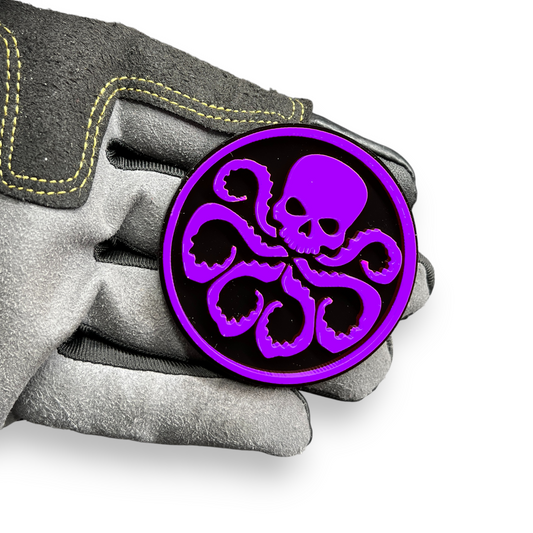 skull octopus car badge jeep gladiator ford f150 raptor performance emblem aggressive style