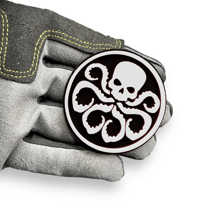 skull octopus badge dodge ram 2500 heavy duty offroad fender emblem