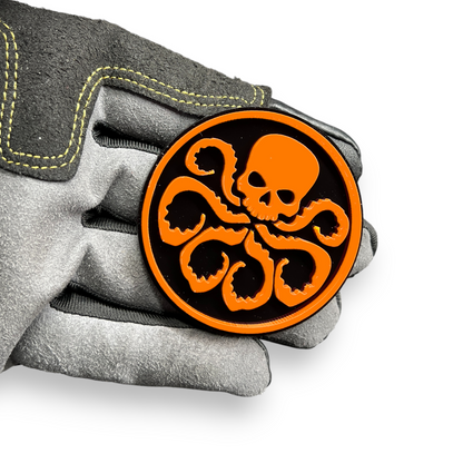 skull octopus acrylic emblem jeep gmc sierra 3500 hd truck hood badge