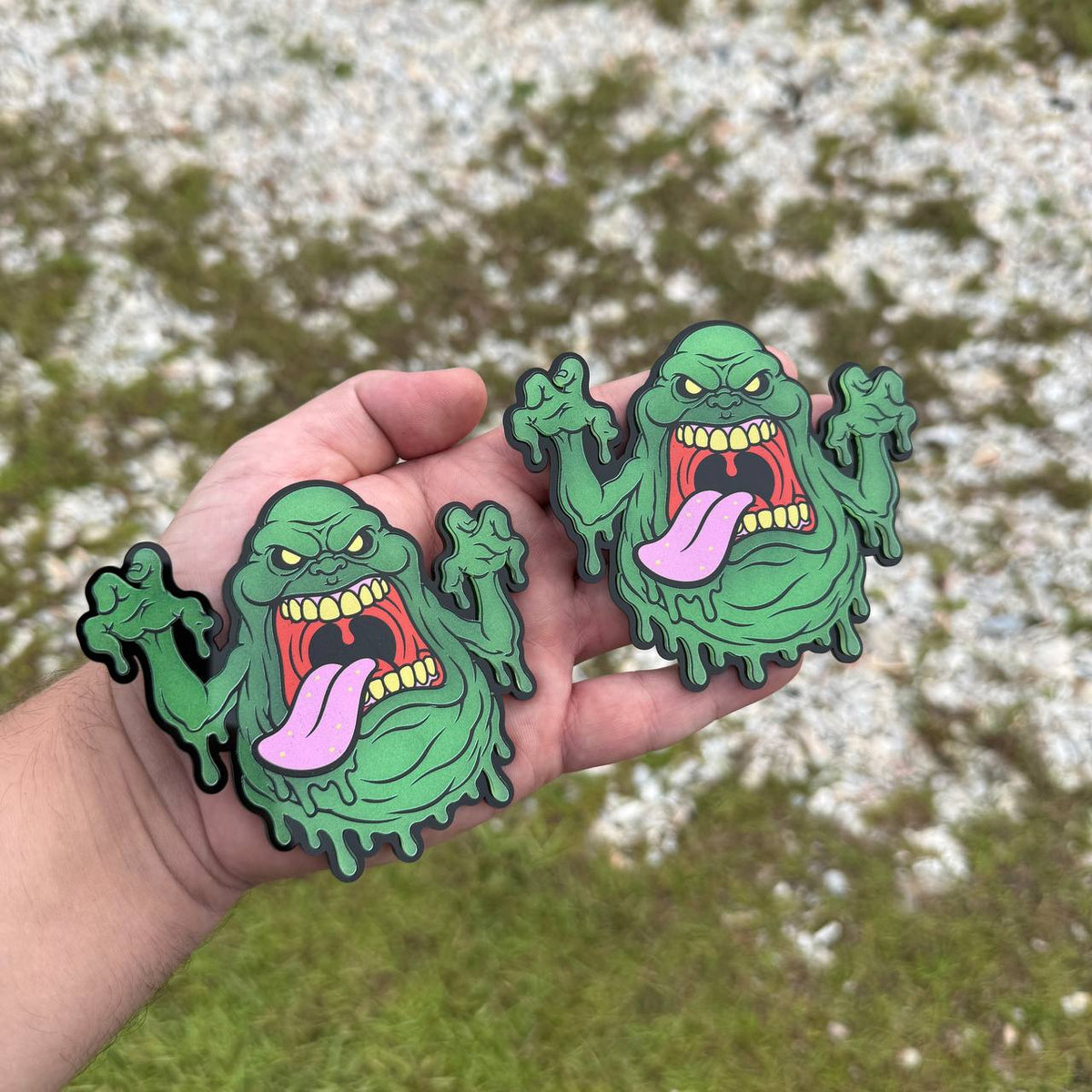 Ghost slime custom fender badge for Jeep Ford Bronco and off road vehicles