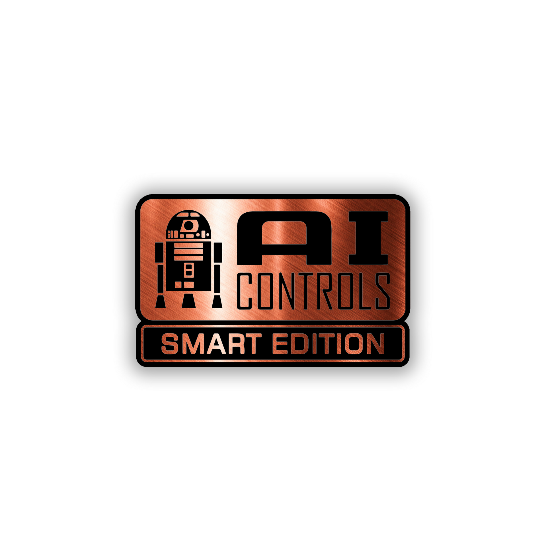 AI Smart Edition engraved automotive emblem for car exterior customization