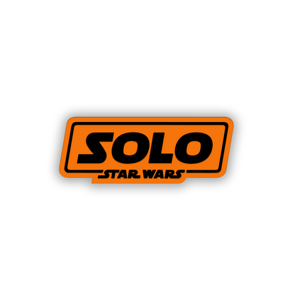Solo Star Wars auto exterior accessory with engraved finish