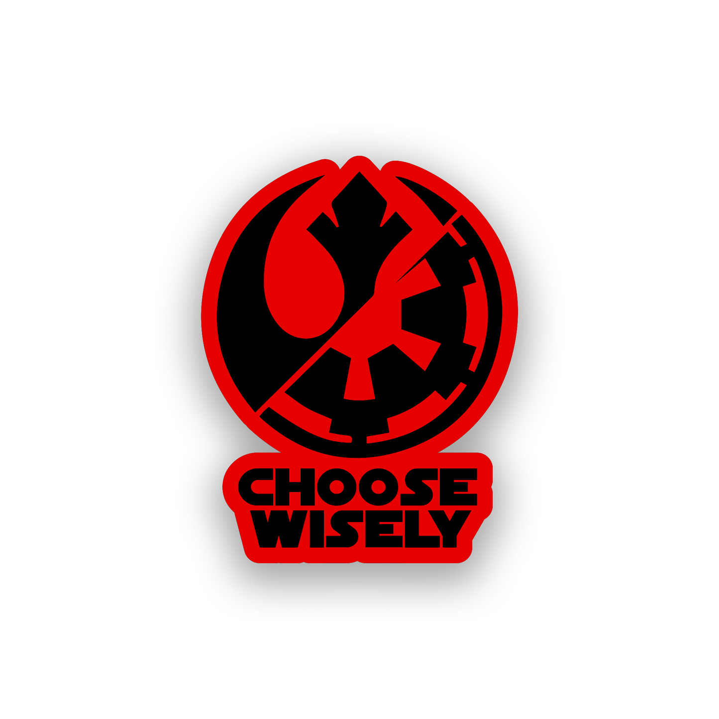 Laser engraved Star Wars inspired badge for car exterior decoration