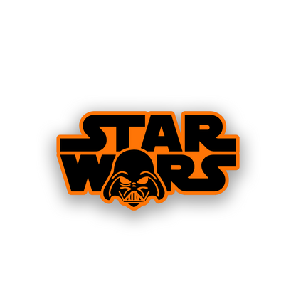 Star Wars style car badge with bold engraved futuristic emblem