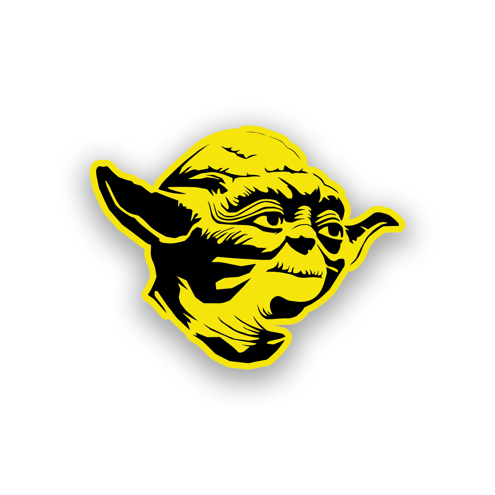 Futuristic helmet car badge with detailed engraved space fantasy logo