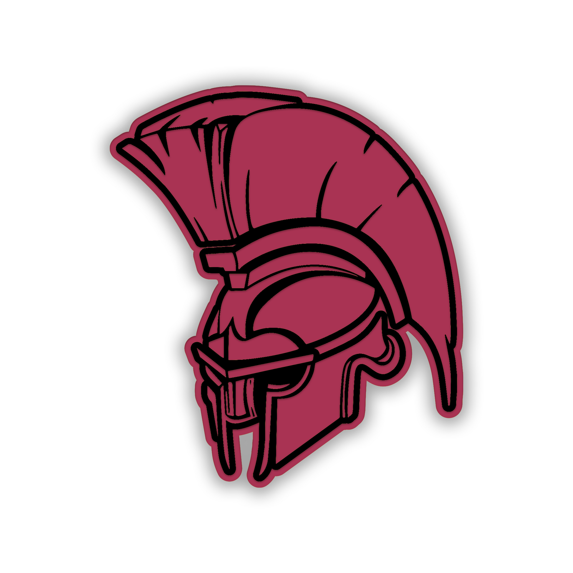 Custom style Spartan warrior car badge for exterior automotive decoration