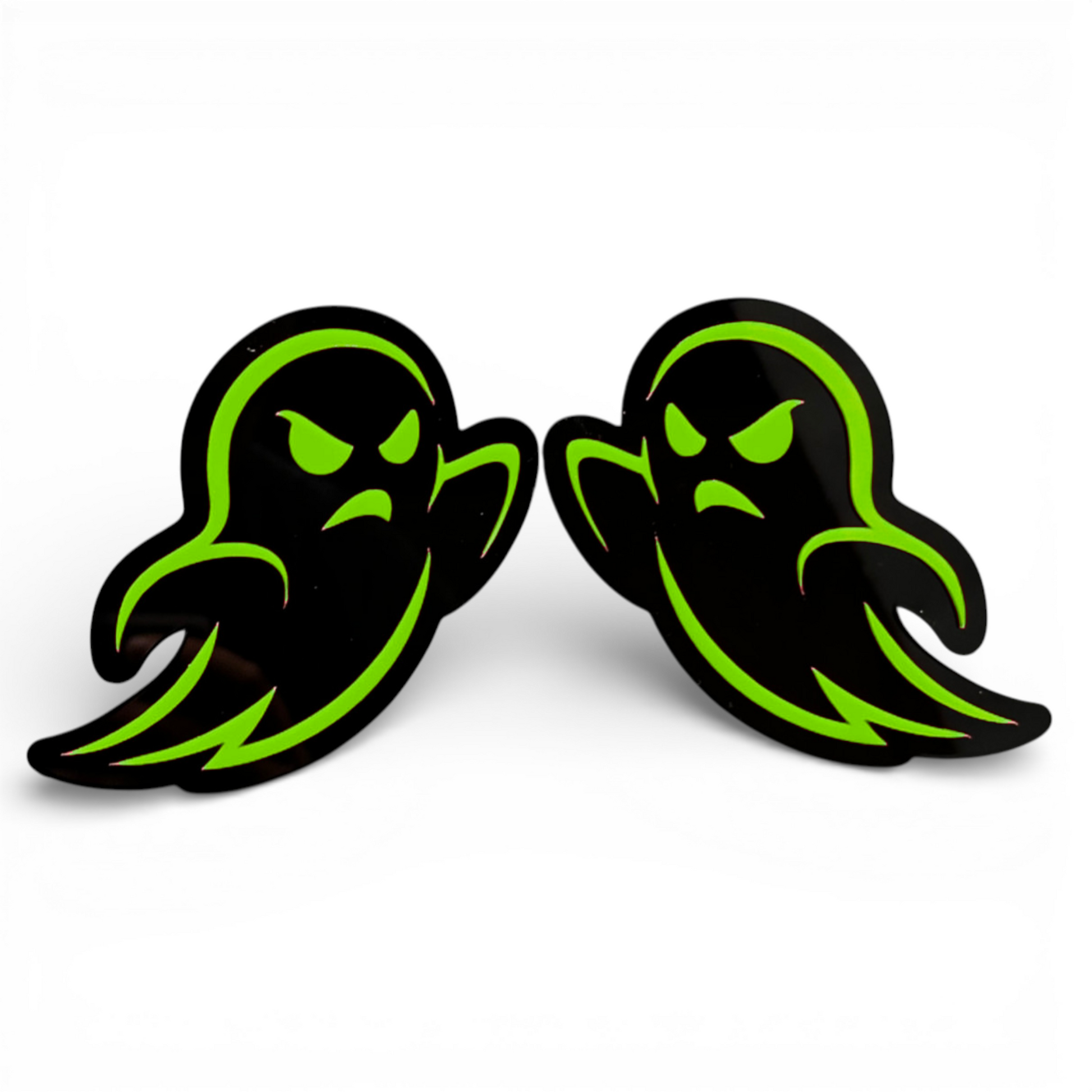 angry ghost car badge decal for truck hood aggressive styling