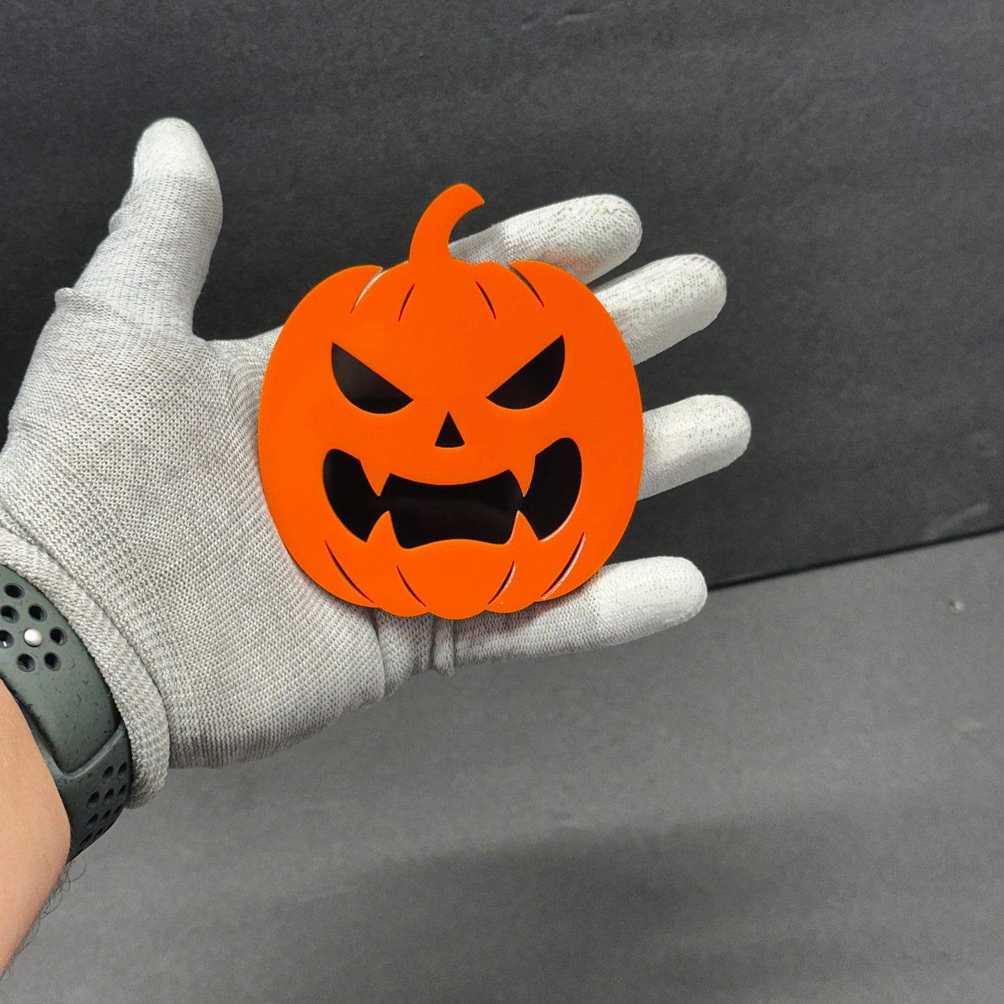 Spooky pumpkin auto badge Halloween exterior sticker for cars and SUVs