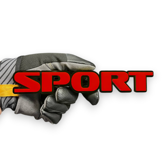 SPORT performance fender emblem acrylic truck badge for Silverado
