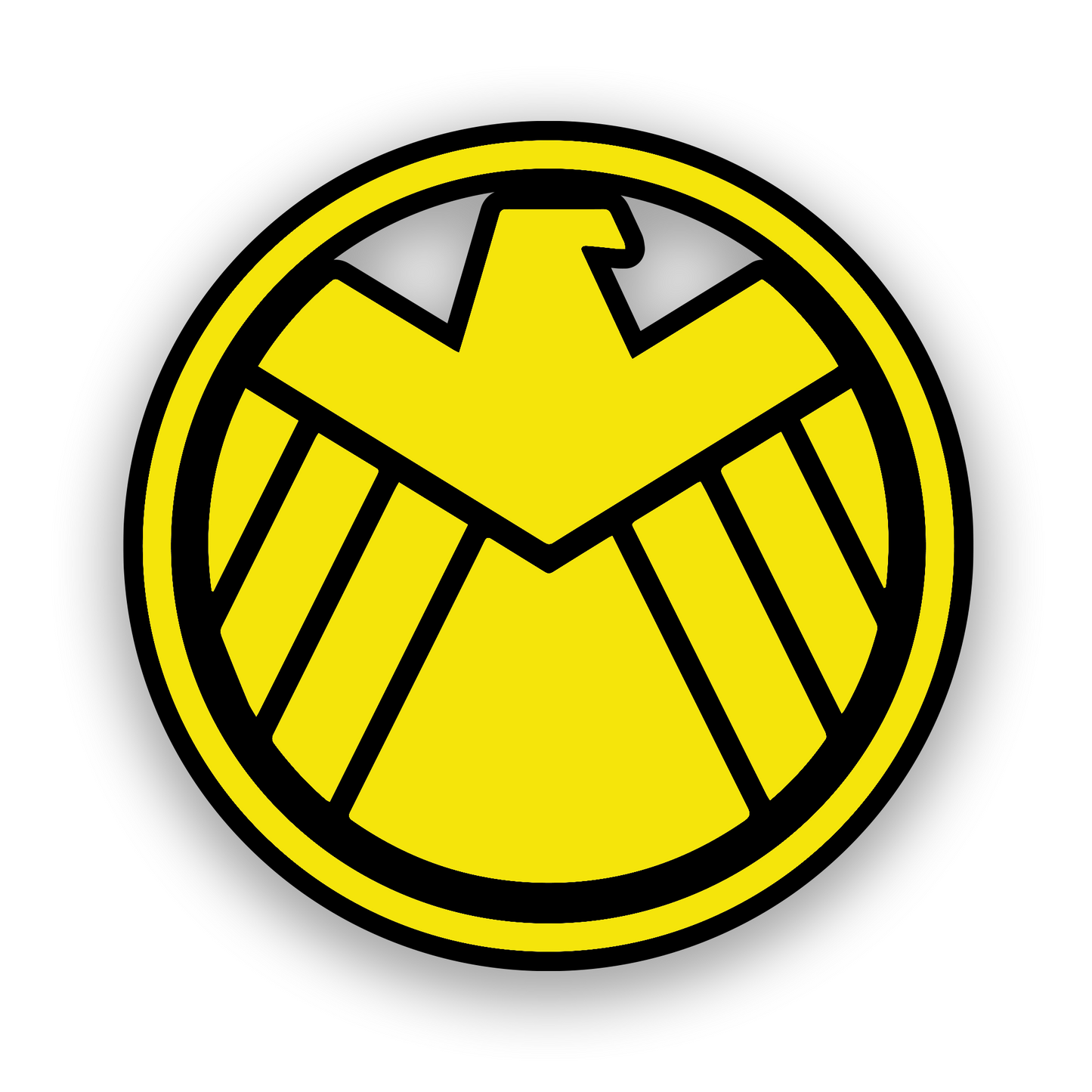 Engraved automotive badge with Boba Fett symbol inspired artwork