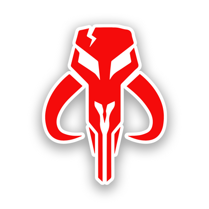 Star Wars bounty hunter inspired car badge with precision engraved emblem artwork