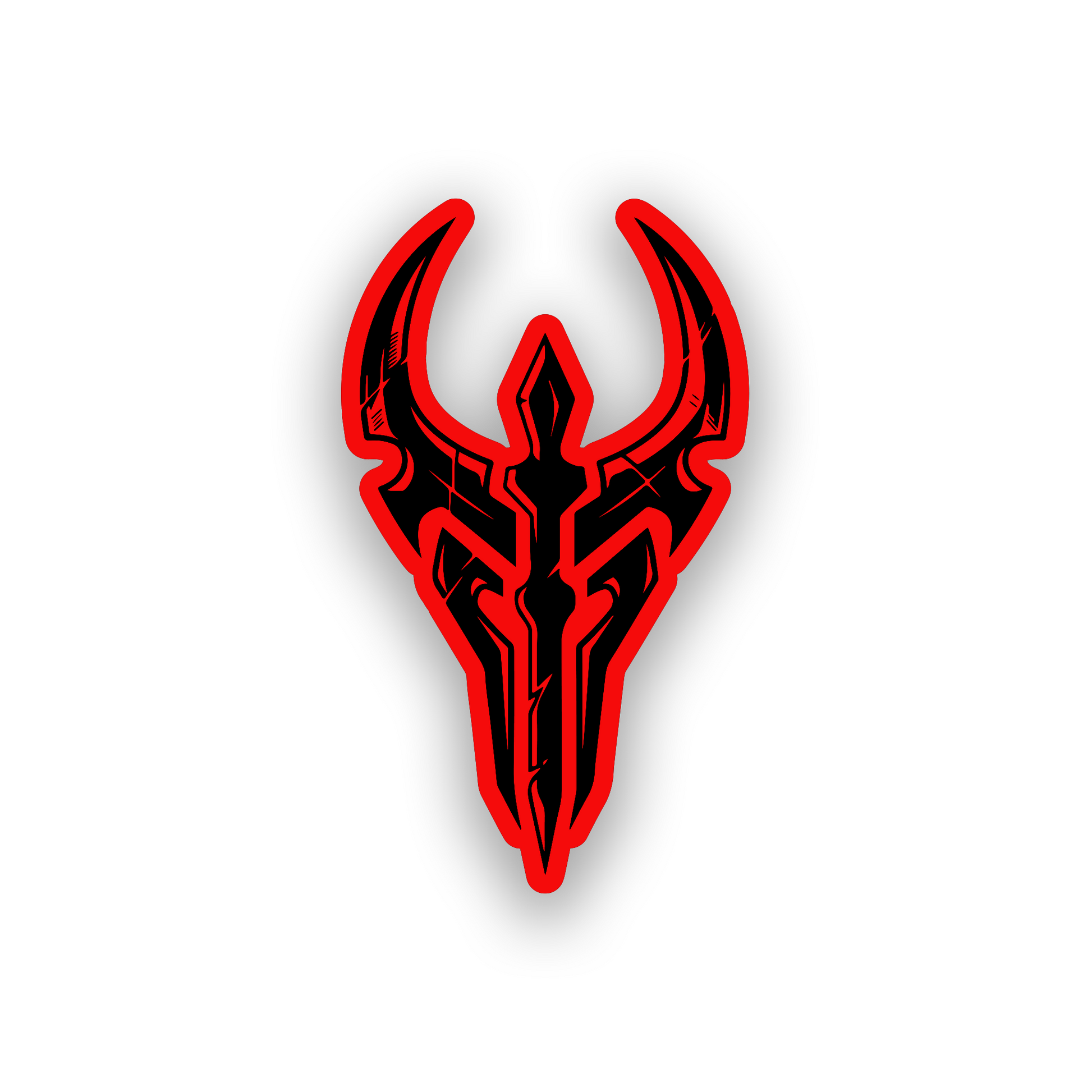 Custom Sith inspired car emblem with bold engraved galactic warrior design