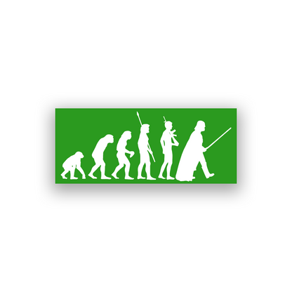 Engraved car emblem with walking silhouette sequence and a Darth Vader inspired final pose