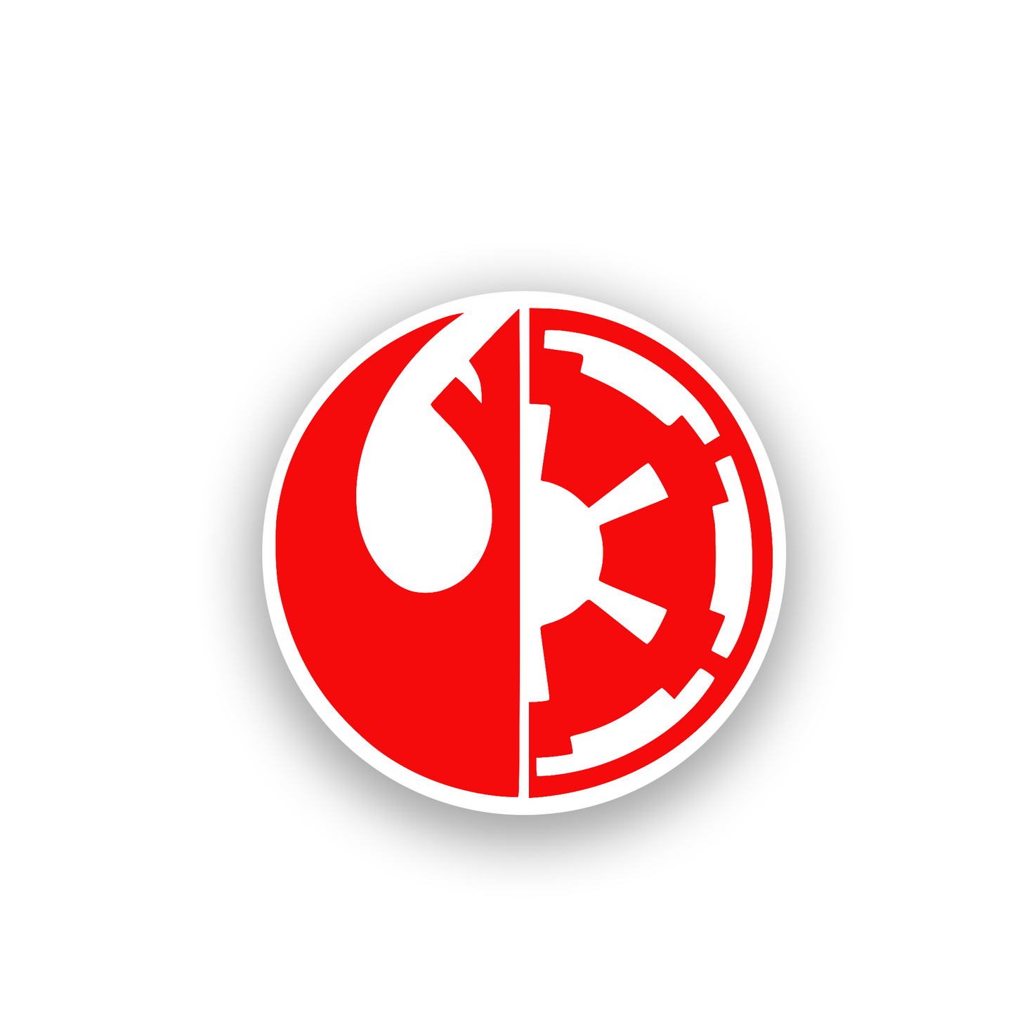 Custom sci fi car emblem in a Star Wars style for cars and trucks