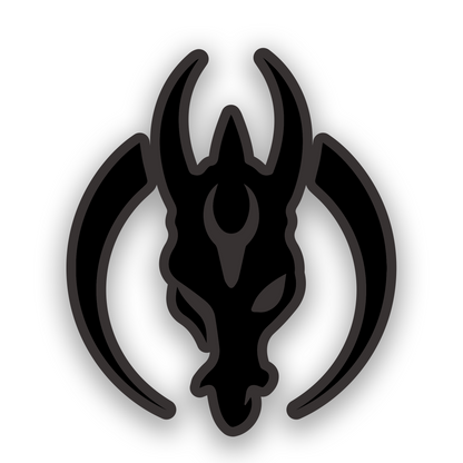 Custom Mandalorian Mercs inspired car emblem with bold engraved design