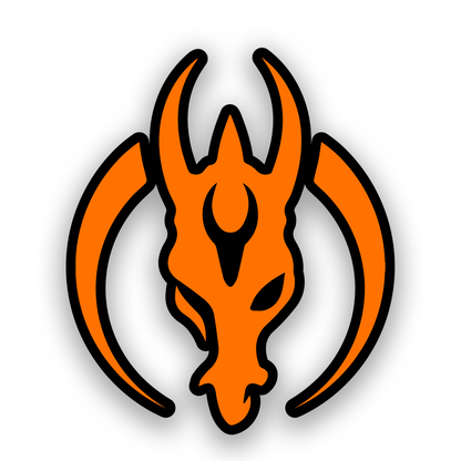 Star Wars inspired car emblem featuring a Mandalorian Mercs style design