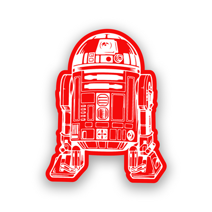 Engraved R2-D2 automotive badge for personalized car exterior styling