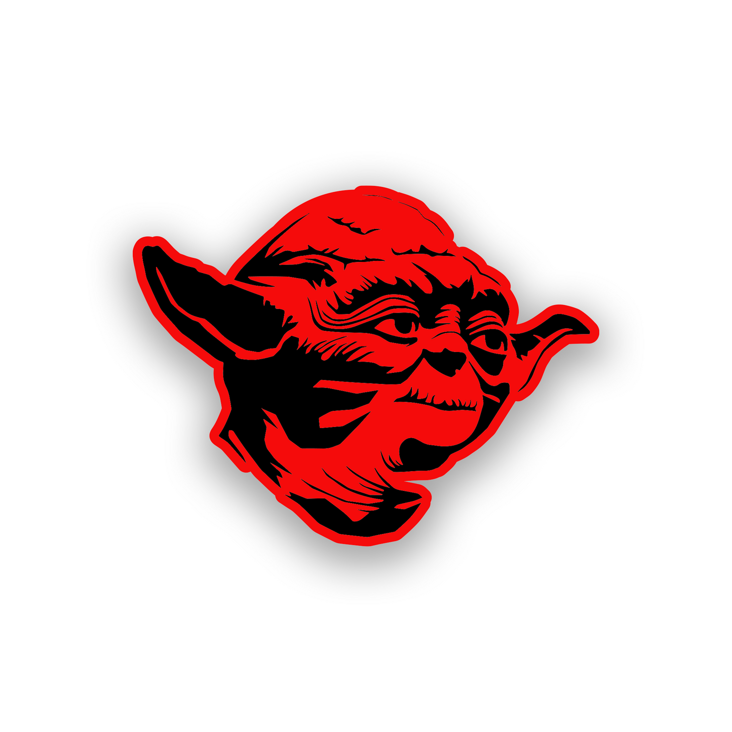 Custom galactic car emblem with precision engraved helmet artwork