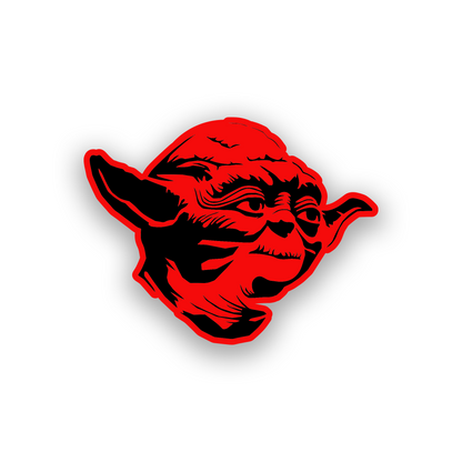 Custom galactic car emblem with precision engraved helmet artwork