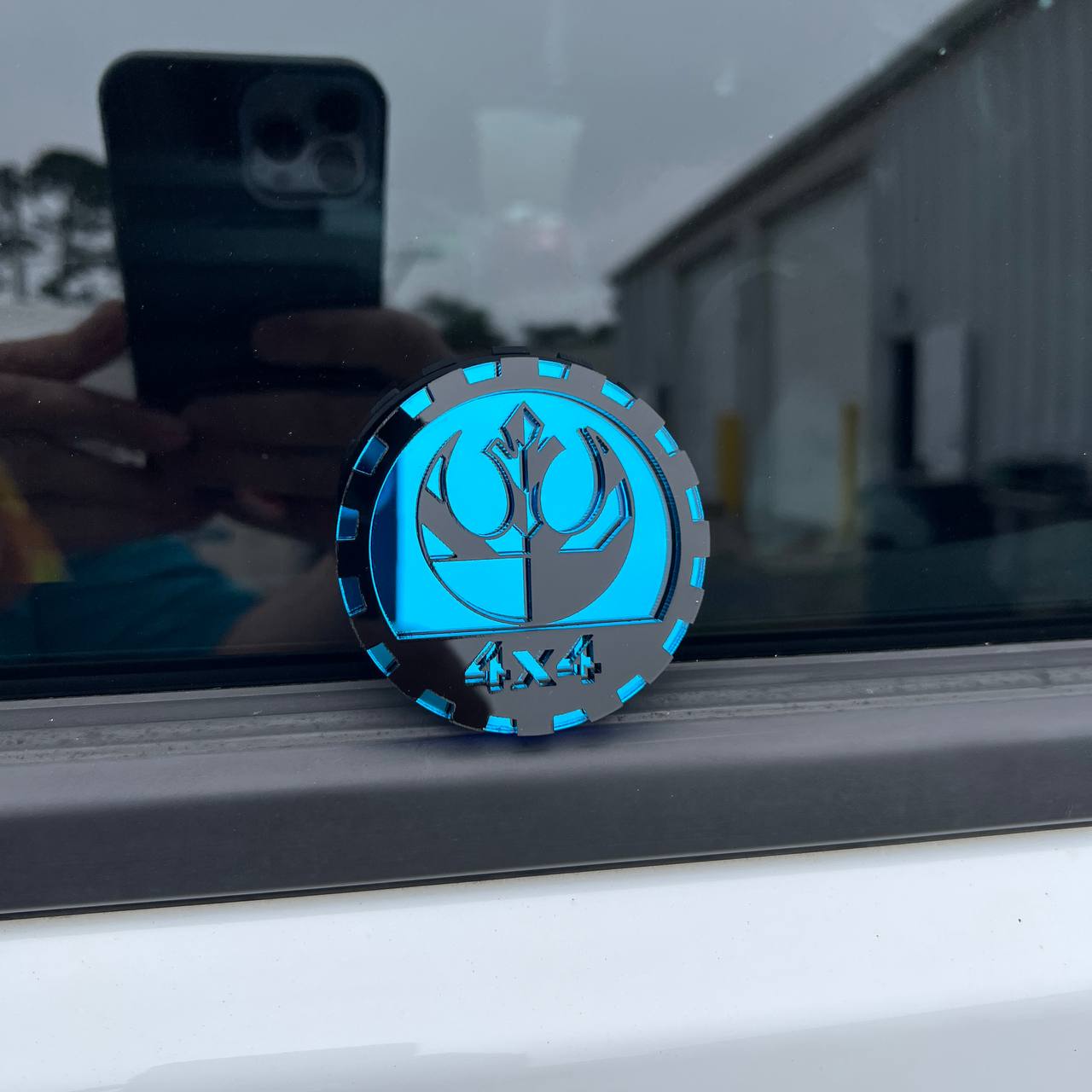 Rebel logo jeep tailgate badge decal performance styling