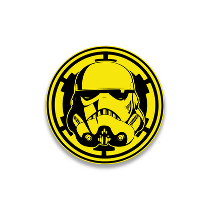 Custom engraved Stormtrooper helmet badge for car truck or SUV exterior