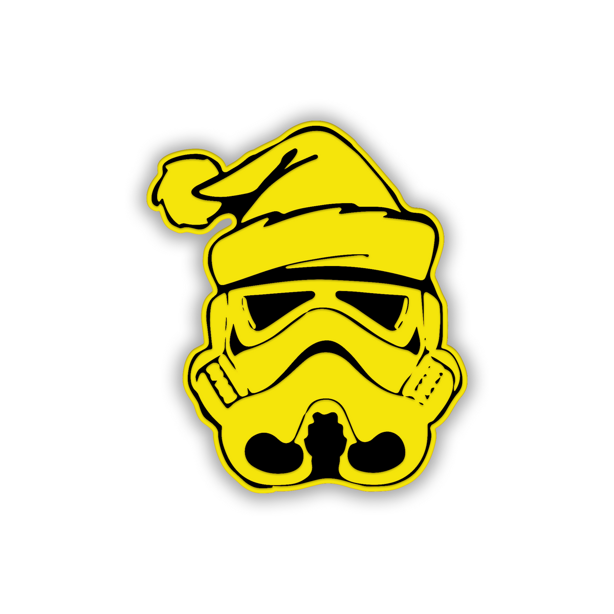 Santa Stormtrooper silver engraved badge for car fender or exterior