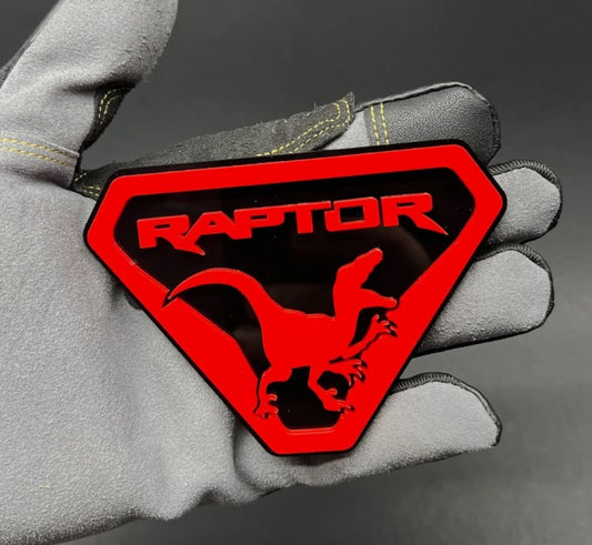 Ford raptor style acrylic badge for truck grille