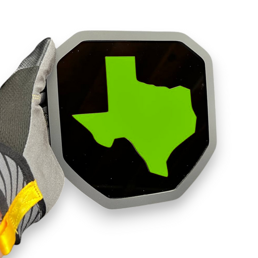 Texas shape custom car badge for Jeep Gladiator offroad truck