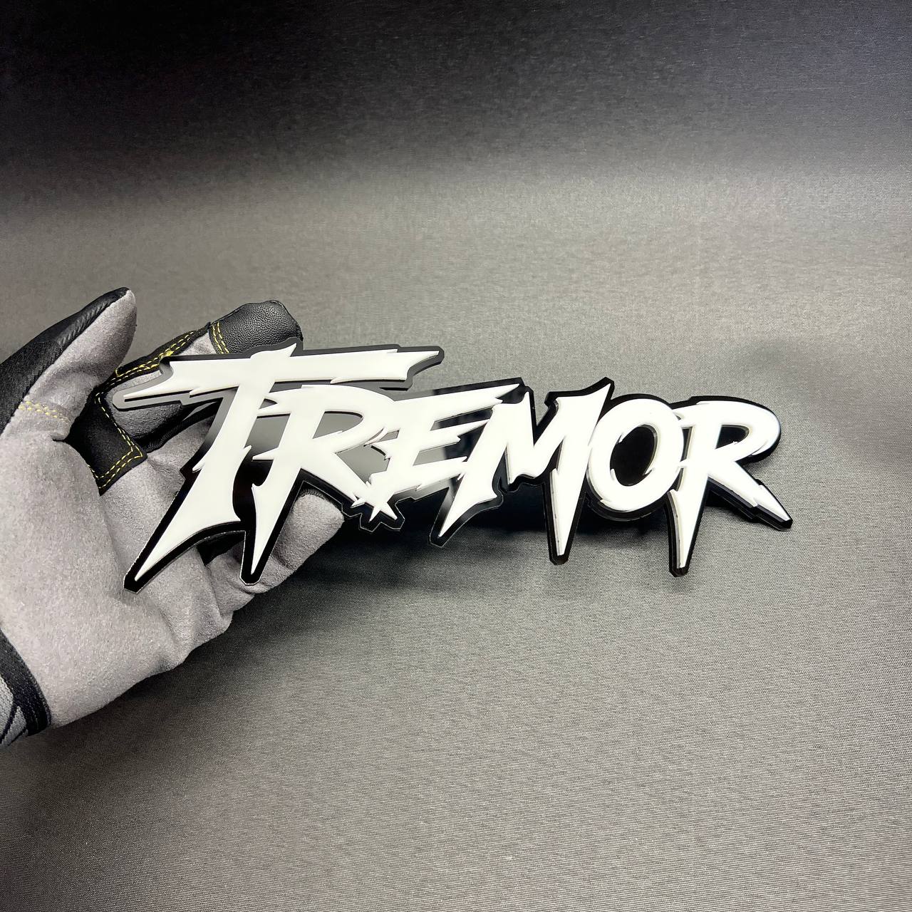 TREMOR automotive exterior emblem badge for fender tailgate or body